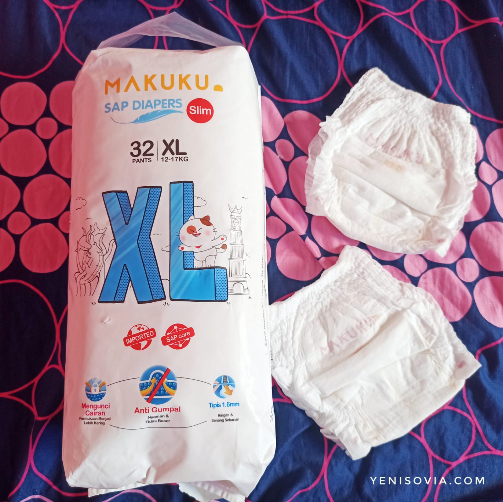 Pengalamanku Mengatasi ruam Popok pada Anak. Yuk Konsultasikan ke Ahlinya Kemasan MAKUKU SAP Diapers Slim
